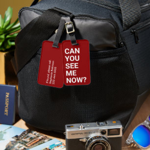 Can You See Me Now? Red Easy to Spot Luggage Tag