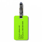 Can You Spot Me Now? Funny Luggage Tag - Green