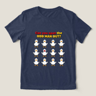 Can you spot the odd man funny Tri-Blend shirt