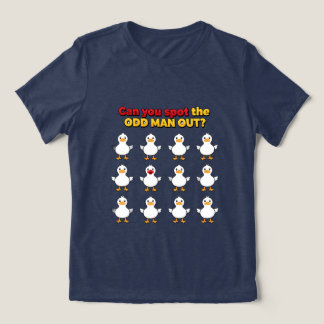 Can you spot the odd man funny Tri-Blend shirt