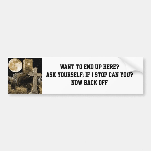 CAN YOU STOP? BUMPER STICKER (Front)