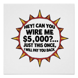 Can You Wire Me $5,000... Poster