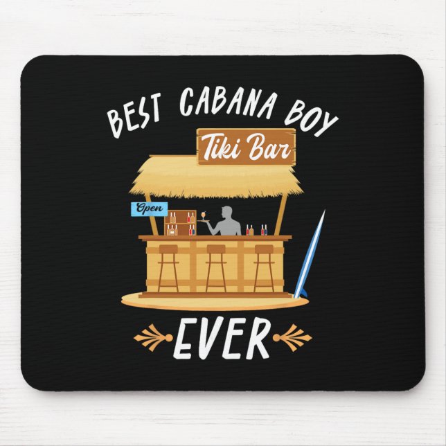 Cana Boy Tiki R Beach Limbo Surfing Rtender Server Mouse Mat (Front)