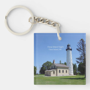 Cana Island Light acrylic key chain