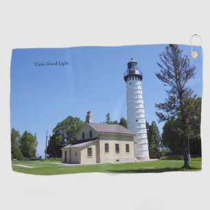 Cana Island Light golf towel