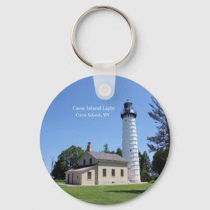 Cana Island Light key chain
