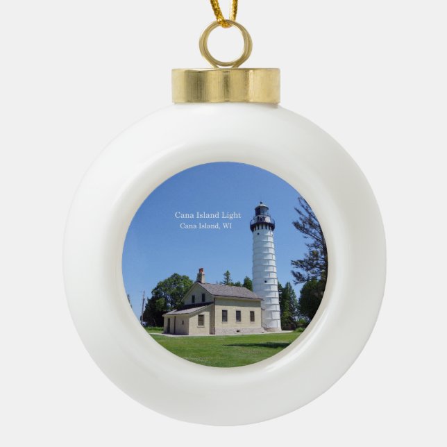 Cana Island Light ornament (Front)