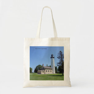 Cana Island Lighthouse tote bag