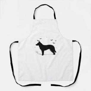 Canaan Dog – Halloween Moon Silhouette Classic T-S Apron