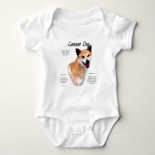 Canaan Dog History Design Baby Bodysuit