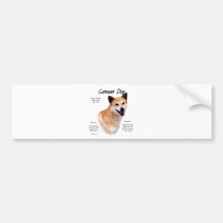 Canaan Dog History Design Bumper Sticker