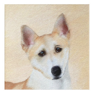 Canaan Dog Painting - Cute Original Dog Art