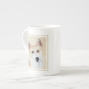 Canaan Dog Painting - Cute Original Dog Art Bone China Mug