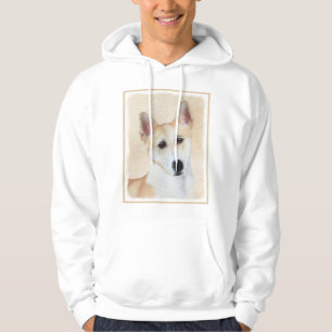 Canaan Dog Painting - Cute Original Dog Art Hoodie