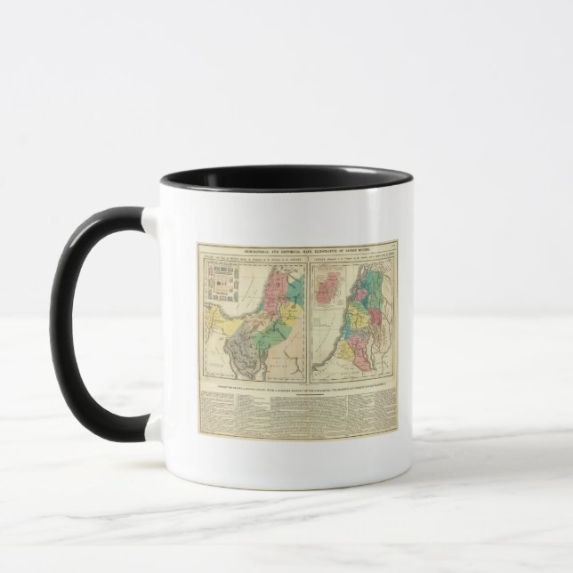 Canaan - Israel Atlas Map Mug (Left)