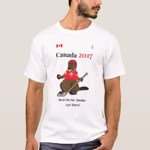Canada 150 in 2017 Hockey Rock On T-Shirt