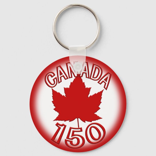 Canada 150 Souvenir Key Chain & Canada Maple Leaf (Front)