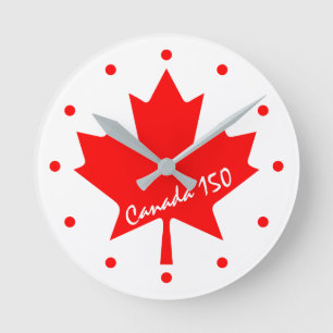 Canada 150 years anniversary one-of-a-kind round clock