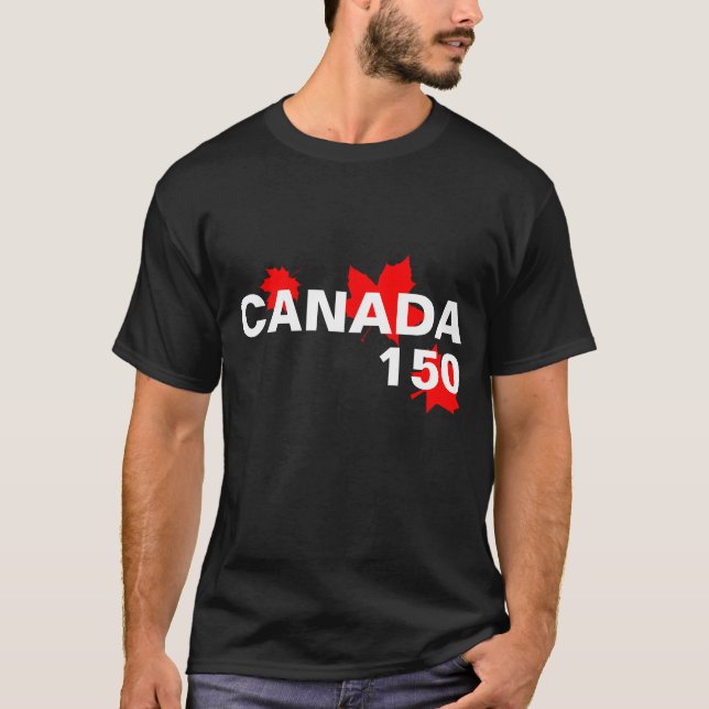Canada 150 years anniversary one-of-a-kind T-Shirt (Front)