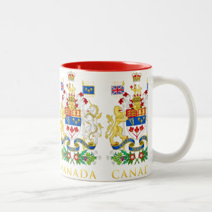 Canada 150th Anniversary Birthday Celebration Two-Tone Coffee Mug