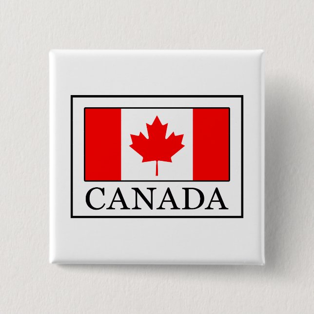 Canada 15 Cm Square Badge (Front)