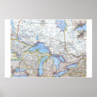 " Canada: 1963 Central Canada detailed MAP ...