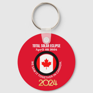 Canada 2024 TOTAL SOLAR ECLIPSE 04.08.2024  Key Ring