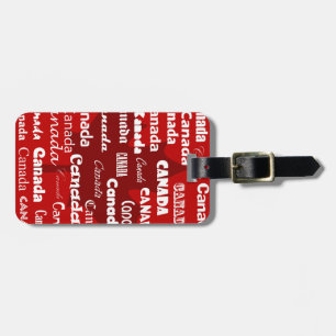 Canada 2 Luggage Tag Red (add your contact info)
