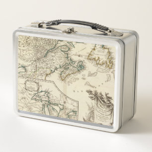 Canada 2 metal lunch box