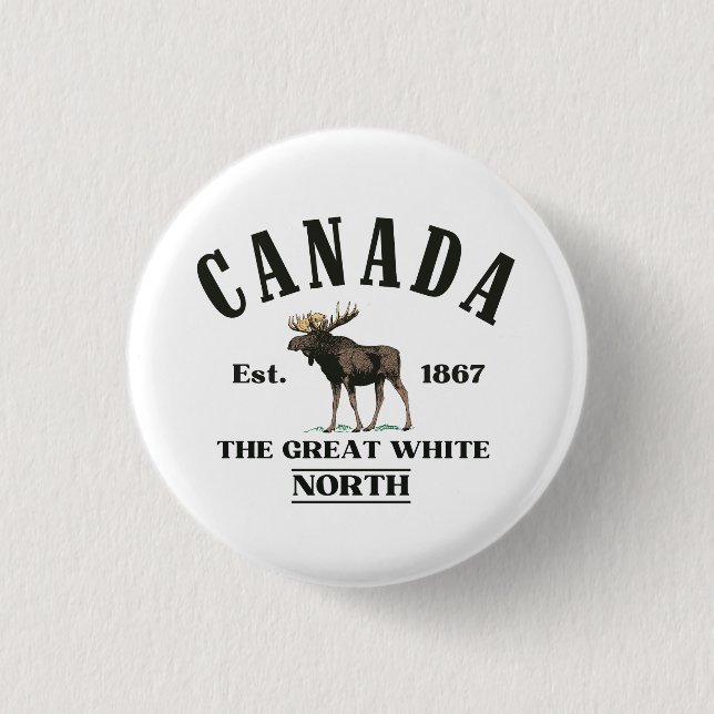 Canada  3 cm round badge (Front)