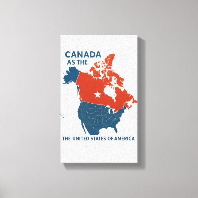 Canada 51st State? – Bold Political Wall Art | Tra (Front)