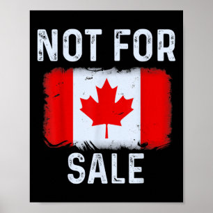 Canada 51st State Not For Sale 2025 Trump Retro Vi Poster