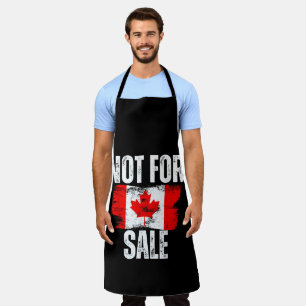 Canada 51st State Not for Sale Canadian Pride Apron