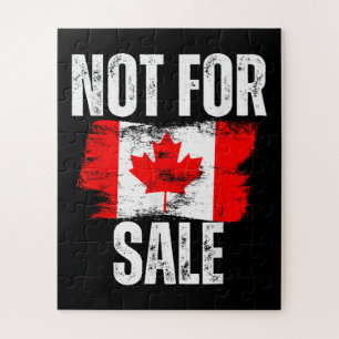 Canada 51st State Not for Sale Canadian Pride Jigsaw Puzzle