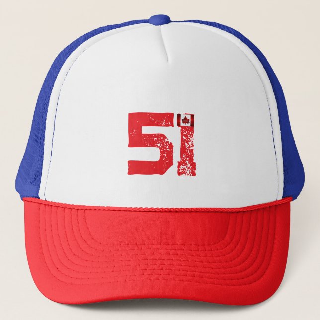 canada 51st state trucker hat (Front)