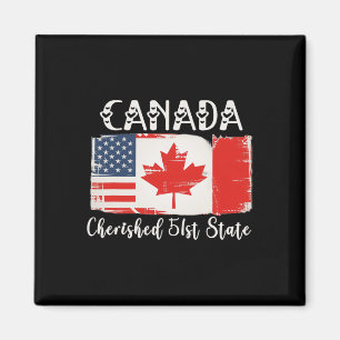Canada 51st State Trump Canada U.s State Funny 1 Magnet