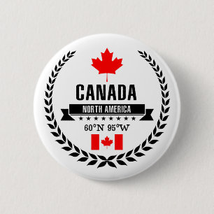 Canada 6 Cm Round Badge