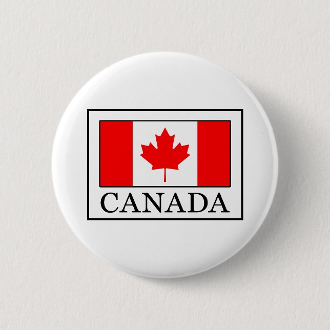 Canada 6 Cm Round Badge (Front)