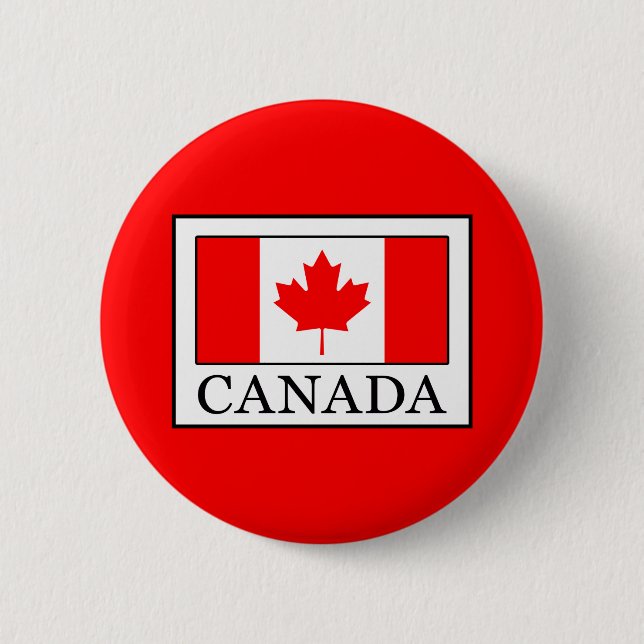 Canada 6 Cm Round Badge (Front)