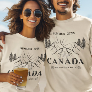 Canada Adventure Is Calling Custom Summer Year T-Shirt