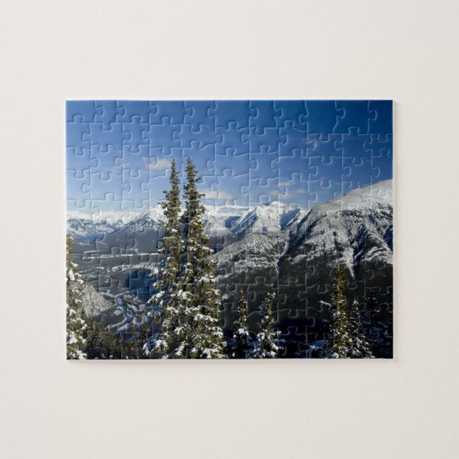 Canada, Alberta, Banff. Views of the Bow Valley Jigsaw Puzzle (Horizontal)
