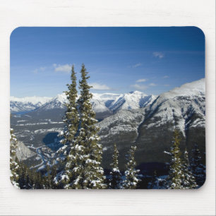 Canada, Alberta, Banff. Views of the Bow Valley Mouse Mat