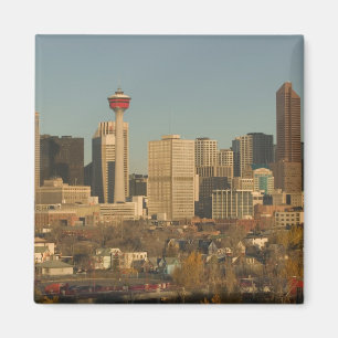 Canada, Alberta, Calgary: City Skyline from 2 Magnet