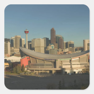Canada, Alberta, Calgary: City Skyline from 3 Square Sticker