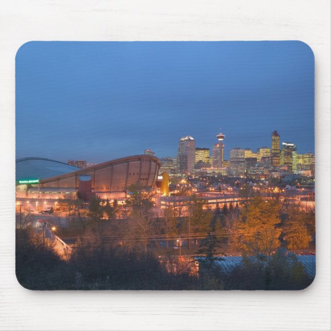 Canada, Alberta, Calgary: City Skyline from 4 Mouse Mat (Front)