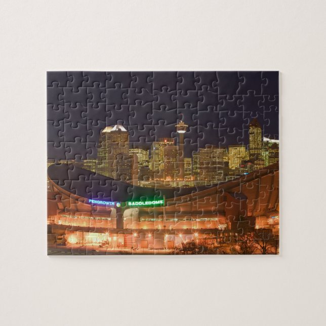Canada, Alberta, Calgary: City Skyline from Jigsaw Puzzle (Horizontal)