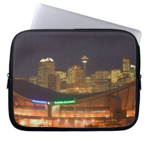 Canada, Alberta, Calgary: City Skyline from Laptop Sleeve