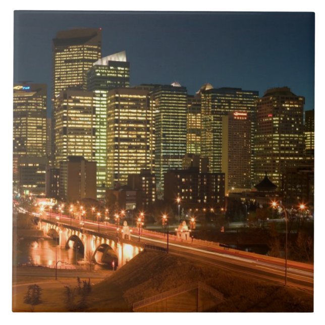 Canada, Alberta, Calgary: Downtown Calgary, Tile (Front)