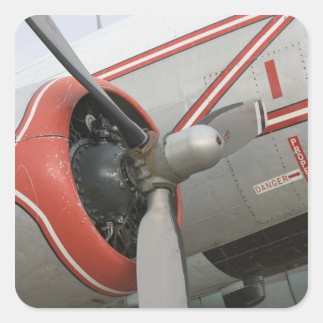 Canada, Alberta, Edmonton: Alberta Aviation Square Sticker (Front)