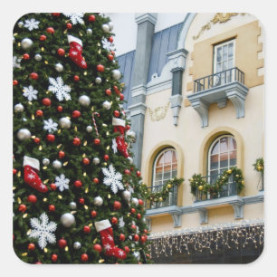 Canada, Alberta, Edmonton. West Edmonton Mall. Square Sticker